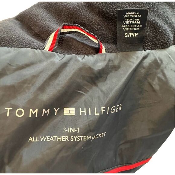 Tommy Hilfiger Puffer Shell Jacket Zip Up Long Sleeve Mock Neck Navy Women Small - Picture 4 of 4